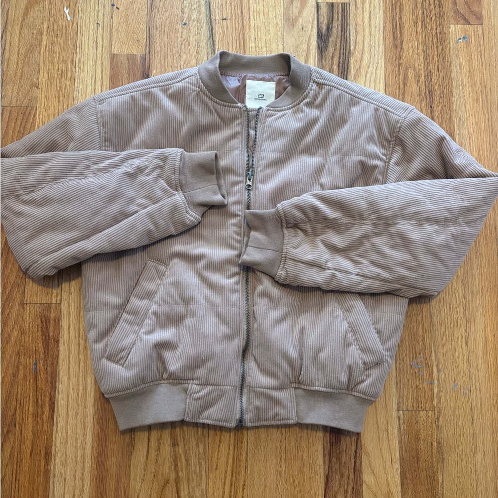 Thread & Supply Light Tan Bomber Jacket